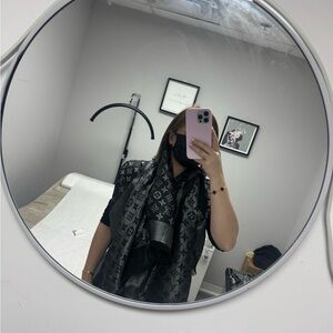 Louis Vuitton Black and Gray Monogram Wrap